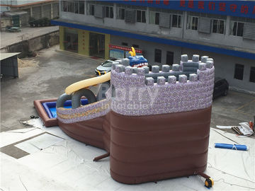 শিল্পকৌশল বাণিজ্যিক গ্রেড ড্রাগন বিগ Inflatable জল স্লাইড 15 * 11 * 8 মি নিজস্ব
