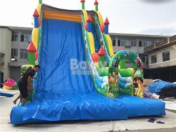 11X6X9m বাণিজ্যিক Inflatable স্লাইড, পিভিসি Tarpaulin ঝাঁপ দাও কাসল