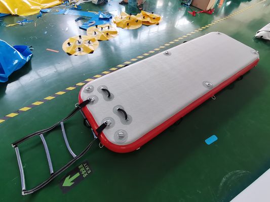ব্যারি অবসর জমি Inflatable সাঁতারের দ্বীপ ভাসমান ভেলা Inflatable ফ্লোটিং প্ল্যাটফর্ম
